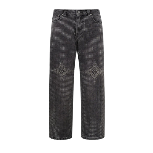 20K Diamond Stellar Denim Pants IN Black
