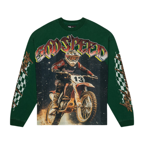 Full Throttle Green LS Tee