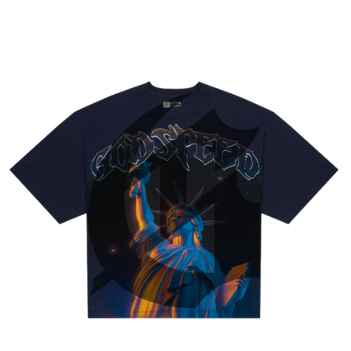 Purple City tee Navy