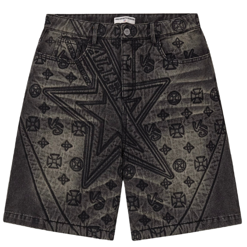 Spade Denim Jorts Black