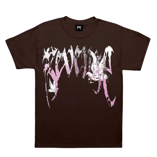 Graffiti Dove Tee Chocolate Brown