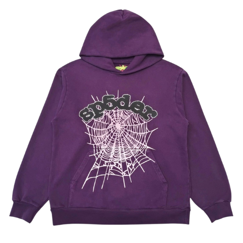 Sp5der Purple Web Hoodie