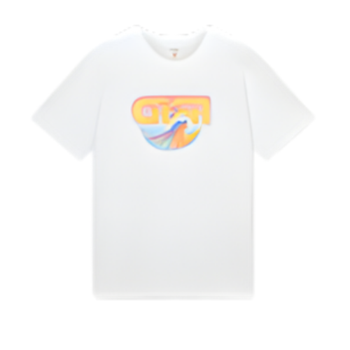 casa surf printed tee white jersey