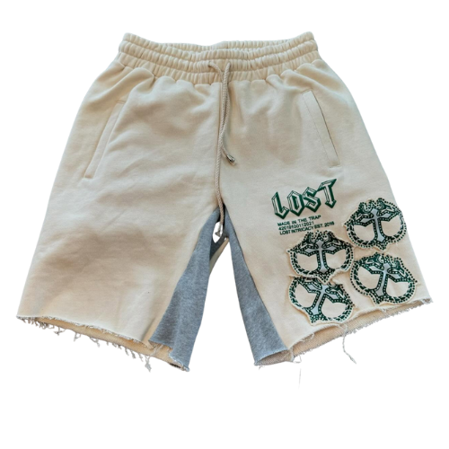 Cream/Green MITT Shorts
