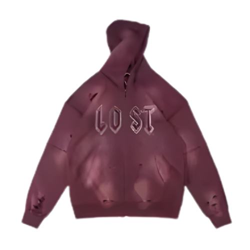 Mens Burgundy Zip Up