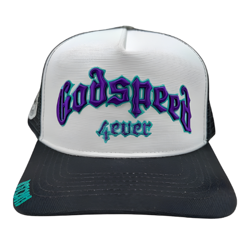 Forever Trucker Hat White/Black/Purple