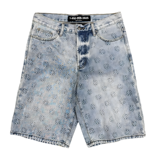 Embossed Logo Shorts Blue