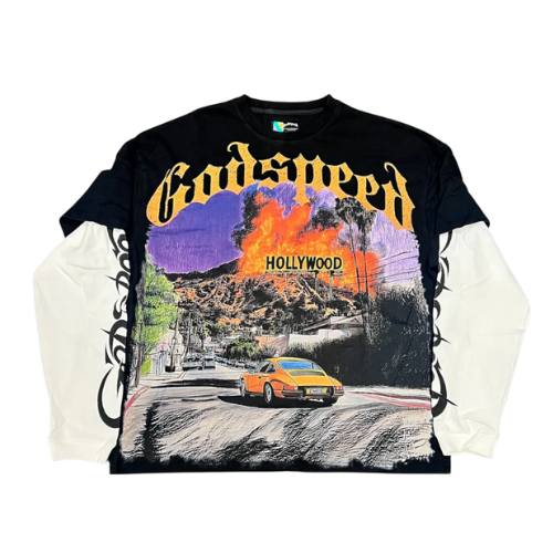 Los Scandalous Layered T-Shirt (Black)