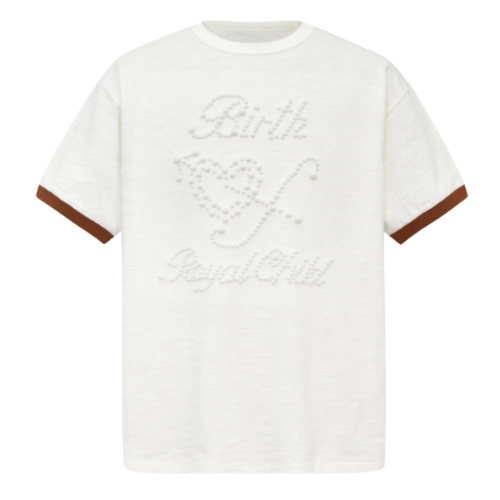 Pearl Patchwork Tee White