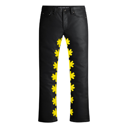 Denim Pant Black/Yellow