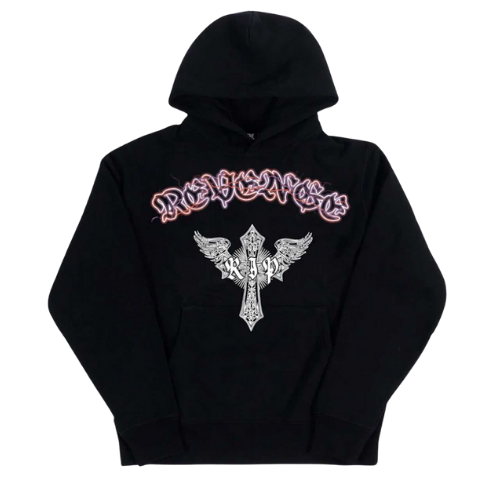 Skeleton Angel Hoodie Black