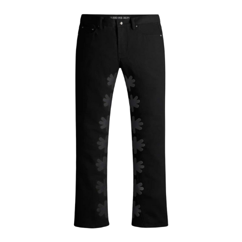 Studded Sun Logo Denim Pant Black/Black
