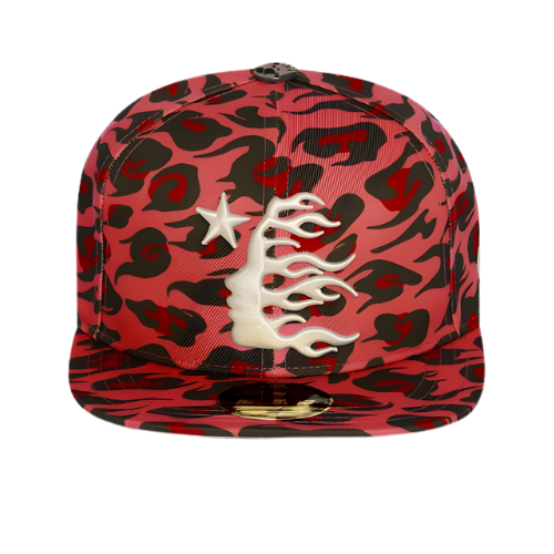 Cheetah Print Hat Red SNAPBACK