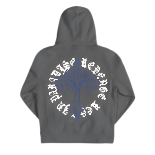 Web Cross Hoodie Vintage Black