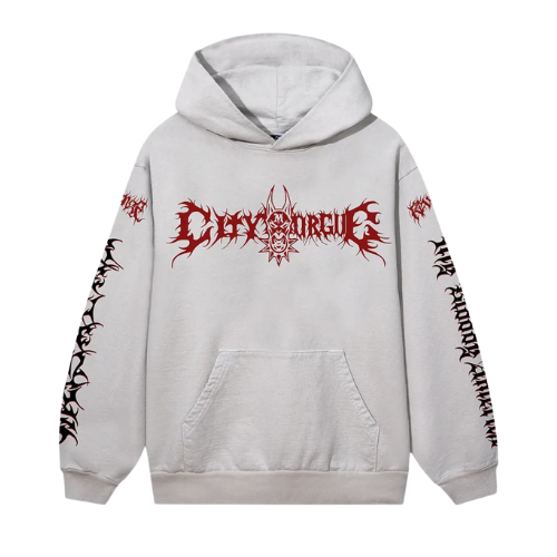 Metal Tour Hoodie Cement/Red