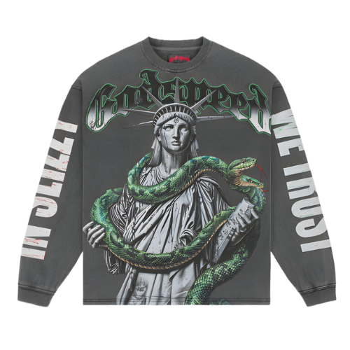 Top 5 Slizzy LS Grey Wash