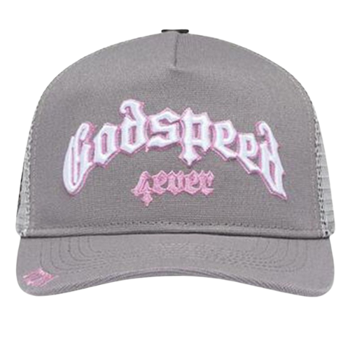 Forever Trucker Hat Grey/Pink