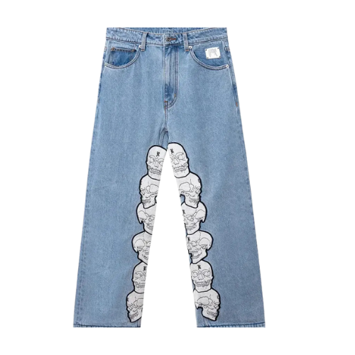 Skull Patch Denim Pant Indigo