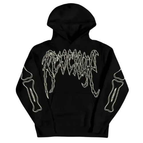Crossbones Hoodie Black