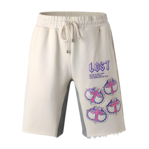 Cream/Pink MITT Shorts