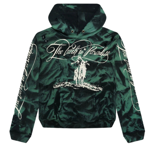 Marble Paradise Hoodie Green/Black