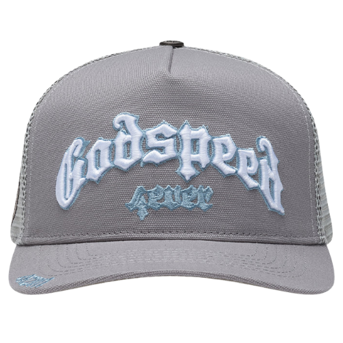Forever Trucker Hat Grey/Light Blue