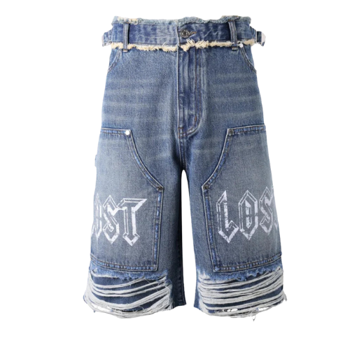 blue carpenter shorts