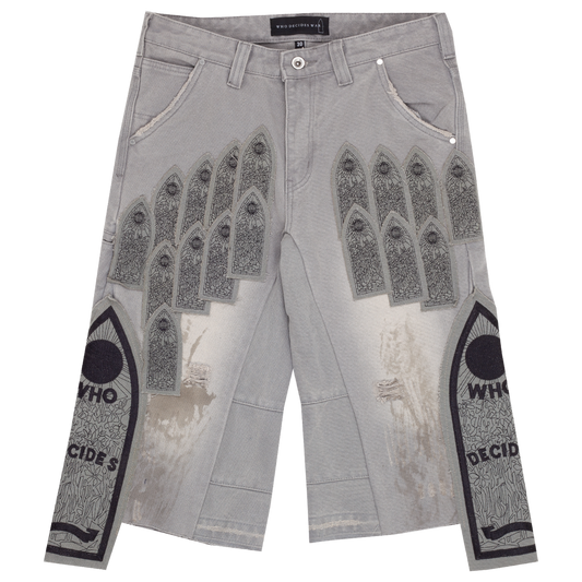 Patch Arched Carpenter Short Vintage Grey