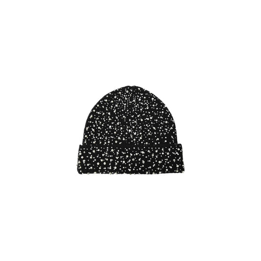 Pearl Rhinsteone Beanie Black
