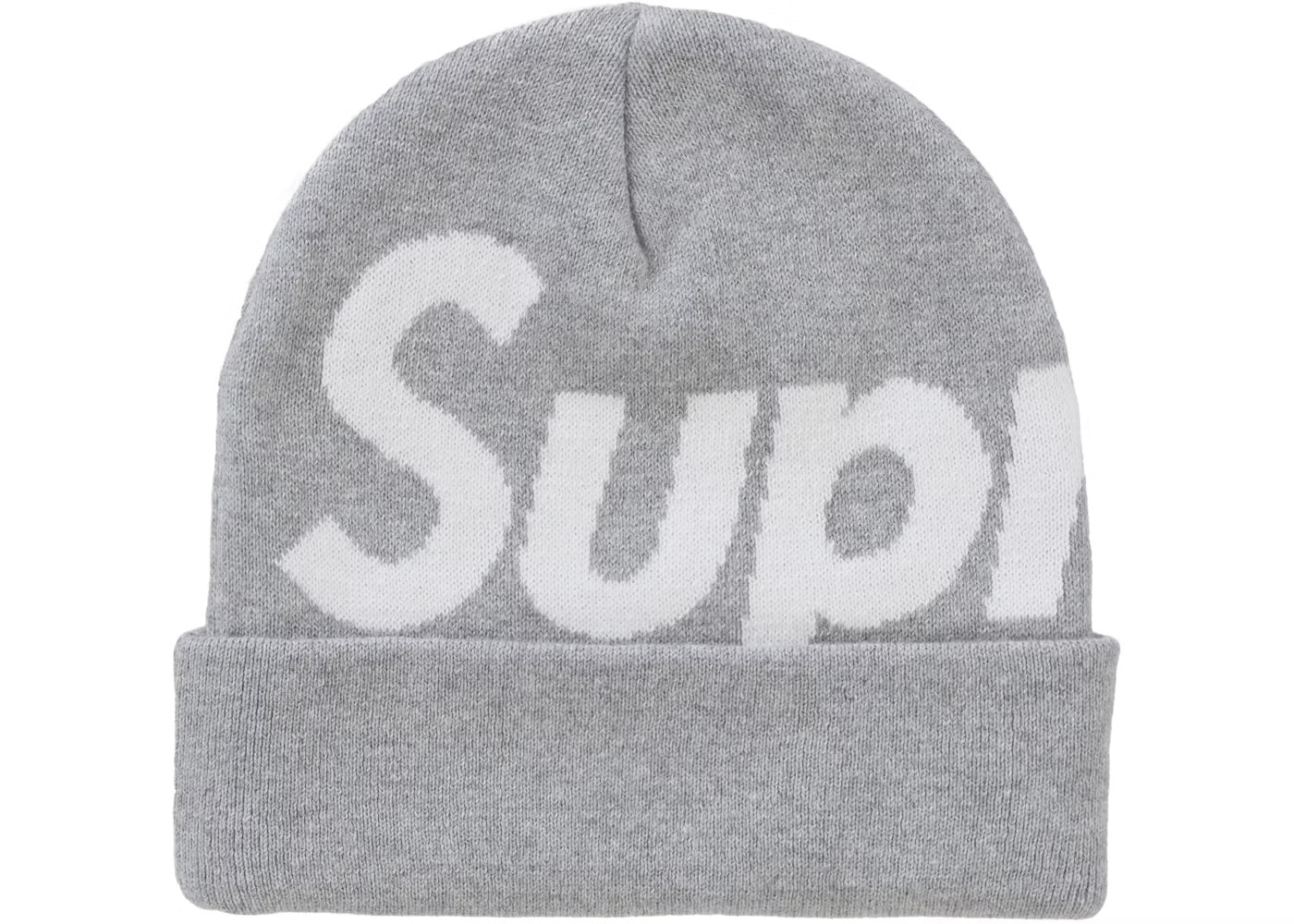 Supreme FW24 Big Logo Ash Grey Beanie