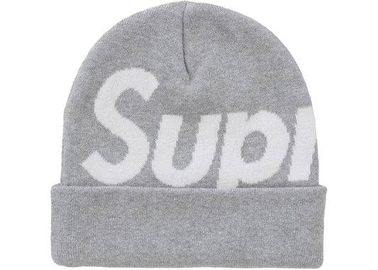Supreme FW24 Big Logo Ash Grey Beanie