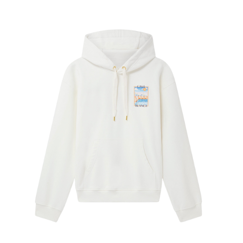 surreal pool printed hoodie off white loopback