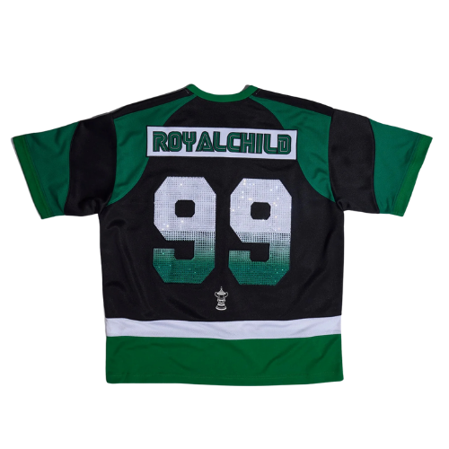 Double Lion Rhinestone Jersey Green