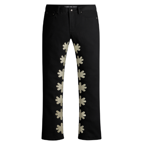 Leather Pant Black/Bone