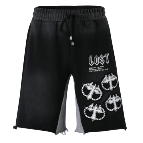 DTG Shorts Black/White