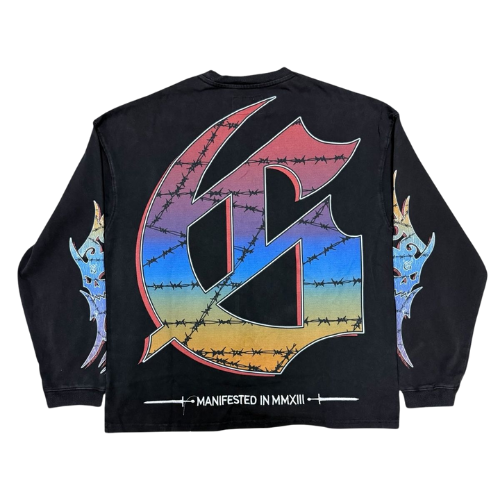 Black Wash Ollie L/S Tee