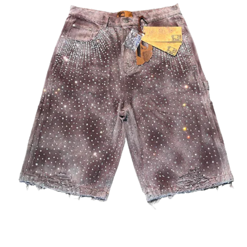 Diamond Jorts Washed Brown