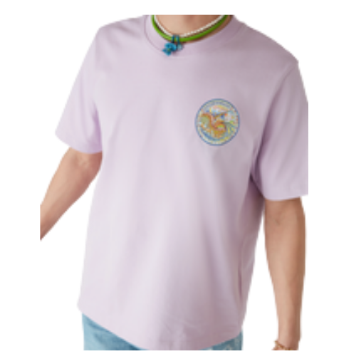 the four elements printed tee purple jersey