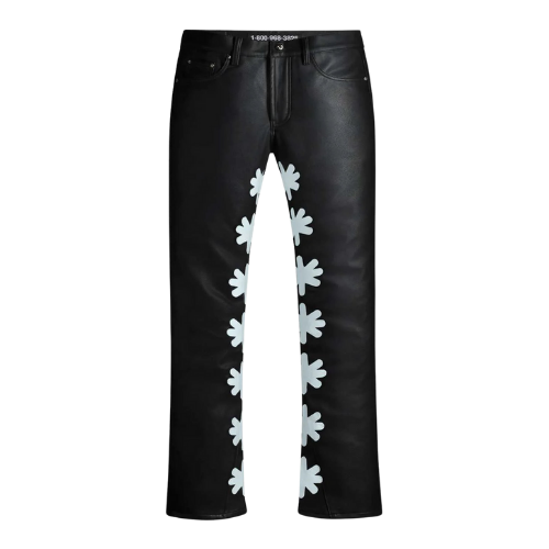 Leather Pant Black/White