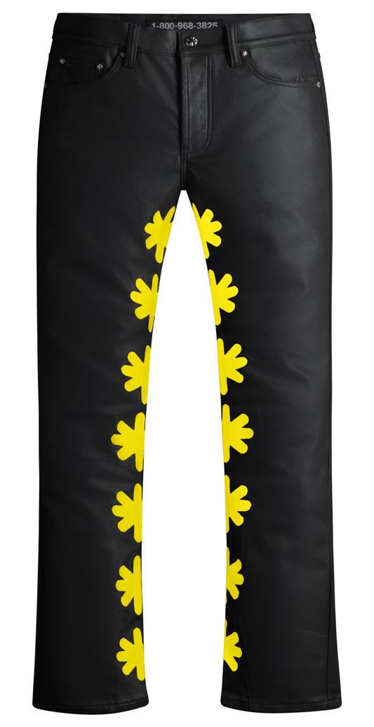 Denim Pant Black/Yellow