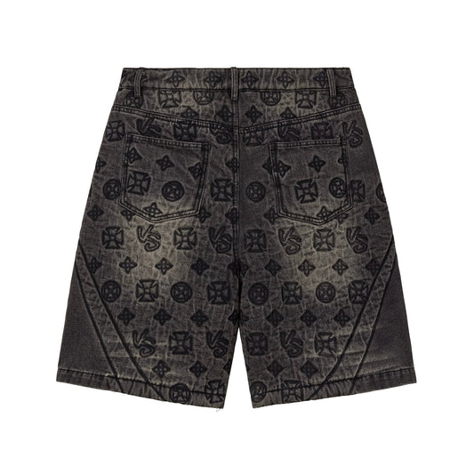 Spade Denim Jorts Black