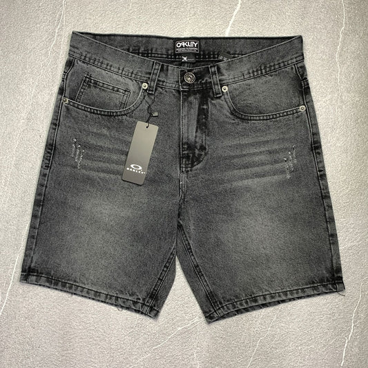 Embossed Logo Shorts Washed Black