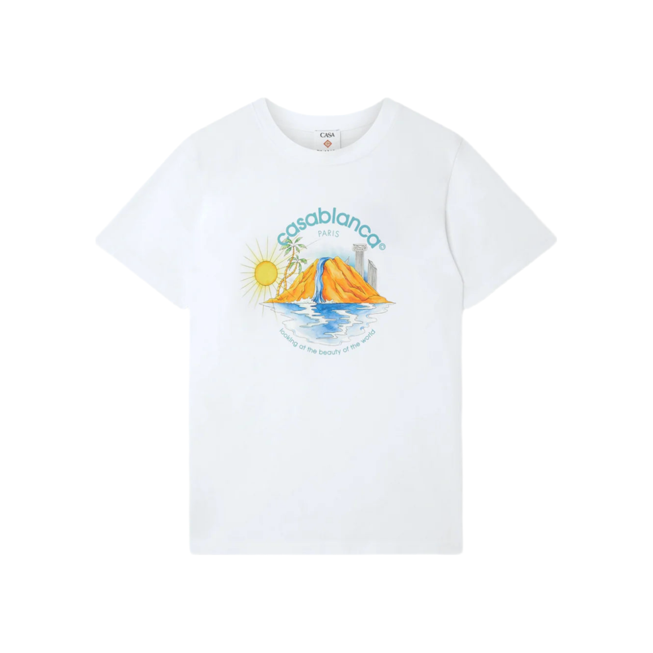 oasis printed tee white jersey