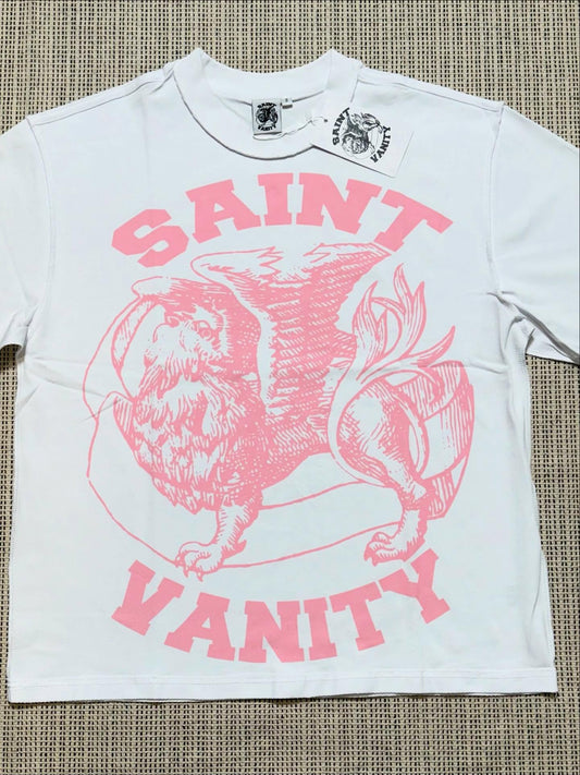 Griffin Tee White/Pink