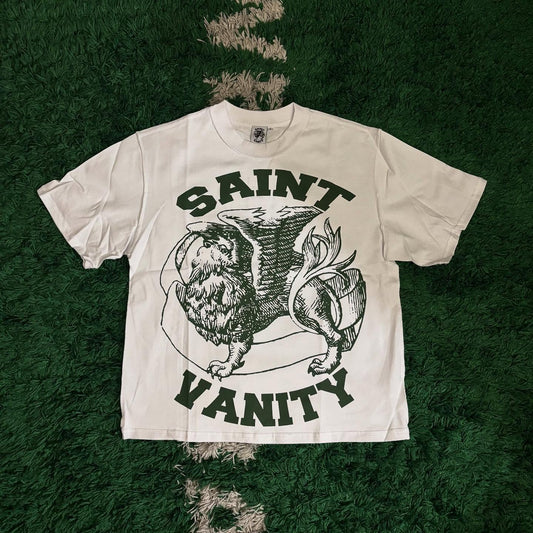 Griffin Tee White Green