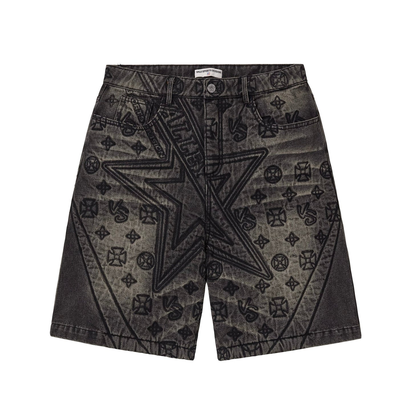 Spade Denim Jorts Black