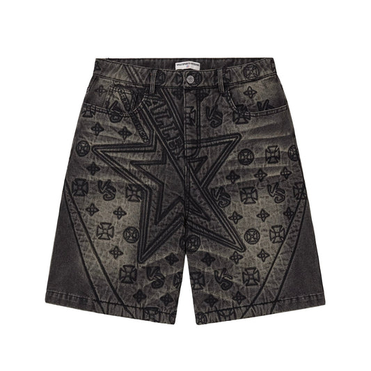 Spade Denim Jorts Black