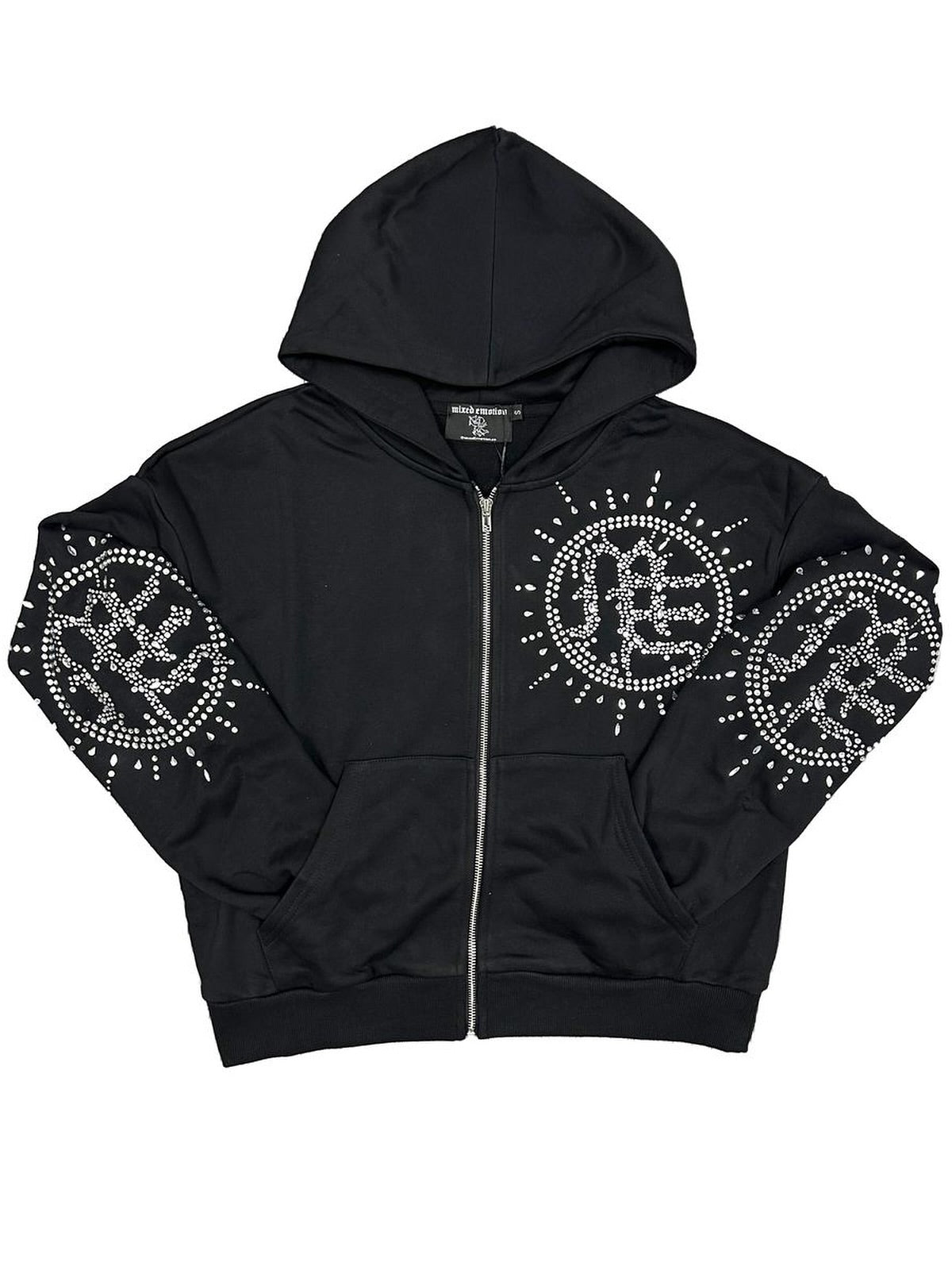 Eclipse black rhinestone hoodie