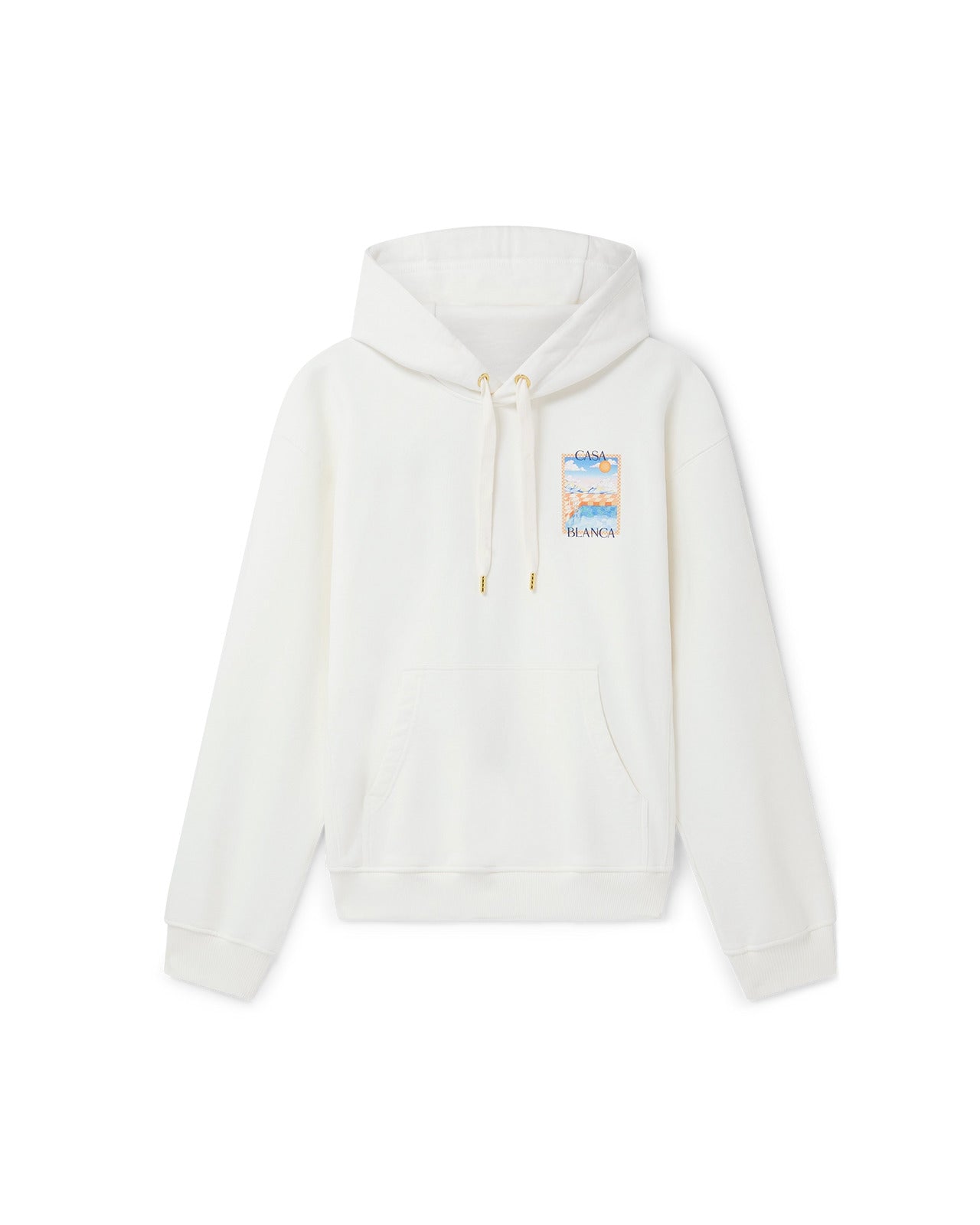 surreal pool printed hoodie off white loopback