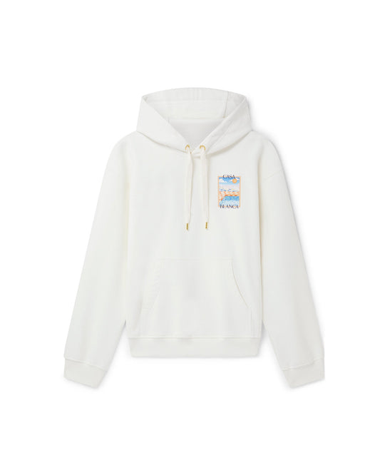surreal pool printed hoodie off white loopback